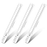 LED Closet Lights Under Cabinet Lighting, 21 LED Battery Operated Lights | Motion Sensor Light | Cabinet Light Stick On Lights Kitchen Lights Wireless Night Light for Bar,Wardrobe,Stair - 3 Pack