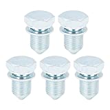 X AUTOHAUX 5pcs Car Engine Oil Drain Plug Replacement N90813202