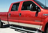 Made in USA! Compatible with 1999-2010 Ford F-250 Superduty Crew Cab Long Bed Rocker Panel Chrome Stainless Steel Body Side Moulding Molding Trim Cover 8.75" Wide 12Pc