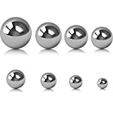 SATINIOR 8 Pieces Coin Ring Making Balls Monkey Fist Balls Stainless Steel Balls, Assortment of 3/ 4 Inch, 5/ 8 Inch, 9/ 16 Inch, 1/ 2 Inch, 7/ 16 Inch, 3/ 8 Inch, 5/ 16 Inch and 1/ 4 Inch