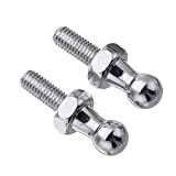 SAUTOP Ball Stud Bolt - 2Pcs 10mm M6 Pin Bolt End Fittings for Gas Struts Ball Ended Bonnet