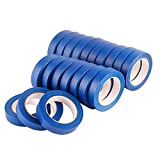 LICHAMP Blue Painters Tape 1 inch, 20 Pack Blue Masking Tape Bulk Multi Pack, 1 inch x 55 Yards x 20 Rolls (1100 Total Yards)