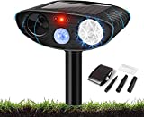 RIVENNA Dog Deterrent, Outdoor Cat Deterrent with Flashing Lights, Motion Activated with USB Charge, Effective for Dogs, Cats, Raccoons, Skunks, Squirrels and More