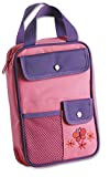 Butterfly Bible Cover for Girls, Bible Organizer, Zippered, with Handle, Canvas, Pink/Purple, Medium