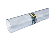 POWERTEC 70176 Clear Pipe, 2-1/2-Inch x 36-Inch Long, Rigid Plastic Tubing