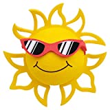 Coolballs California Sunshine Car Antenna Topper/Mirror Dangler/Dashboard Buddy (Auto Accessory) (Red Sunglasses)