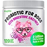 Probiotics for Dogs with Natural Digestive Enzymes + Prebiotics for Allergy & Itch Relief + Coprophagia Treatment & Anti Diarrhea for Dogs