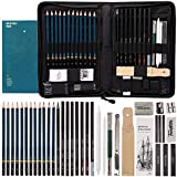 FUNSTAR Drawing Pencils 40pcs Art Supplies for Sketch Complete Artist Kit Professional Sketching Set Includes Drawing Supplies and A5 Sketch Pad for Kids Teenage or Adult