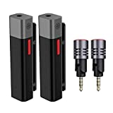 SabineTek Official SmartMike+ with Unidirectional Mic Pro Bundle Professional Kit - Wireless Bluetooth Microphone System (SmartMike+ Black2 + Unidirectional Mic2)