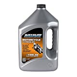 Quicksilver 8M0060085 10W-40 Full Synthetic 4-Stroke Motorcycle Oil  1 Gallon