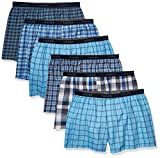 Hanes Men's Tagless Boxer with Exposed Waistband – Multipack, 5 Pack-Assorted 3, Large