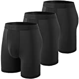 WANDER Mens Sport Underwear for Men Performance Athletic Boxer Brief Tights Active Workout Underwear