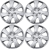 15 inch Hubcaps Best for - Nissan Maxima - (Set of 4) Wheel Covers 15in Hub Caps Silver Rim Cover - Car Accessories for 15 inch Wheels - Snap On Hubcap, Auto Tire Replacement Exterior Cap