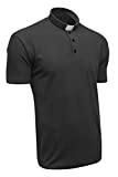 Clergy Polo Shirt Short Sleeve in Black Color (XL)