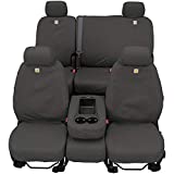 Covercraft Carhartt SeatSaver Custom Seat Covers | SSC8445CAGY | 2nd Row 60/40 Bench Seat | Compatible with Select Ford F-150 Models, Gravel