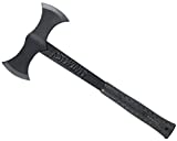 ESTWING Double Bit Axe - 38 oz Wood Spitting Tool with Forged Steel Construction & Shock Reduction Grip - EBDBA