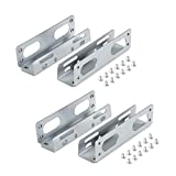 W WDXMAST DYNAPOINT LIMITED 2 Pack HDD Hard Drive Metal Mounting Bracket Adapter, Convert Any 3.5 in HDD Into One 5.25 in Drive Bay