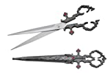 Wuu Jau H-6010-CH Renaissance Medieval Scissors Dagger, 11", Silver