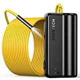 DEPSTECH WiFi Borescope, 5.0MP HD Wireless Endoscope, Semi-Rigid, 16 inch Focal Distance, Snake Inspection Camera with 2200mAh Battery for iOS & Android Smart Phone Tablets-33ft