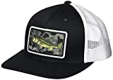 HUK Men's Standard Low Profile Trucker Mesh Snapback Hat, KC Through The Weeds-Black, OSFA
