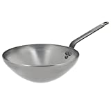 de Buyer - Mineral B Wok Pan - Nonstick Frying Pan - Carbon and Stainless Steel - Induction-ready - 11"