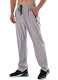 AIRIKE Pants for Men Quick Dry Polyester Lightweight Athletic Hiking Gym Casual Elastic Waist Sweatpants with Pockets