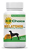 K9 Choice 3 mg Melatonin - Adrenal Support and Sleep Support for Dogs - 120 Peanut Butter Flavored Melatonin Tablets Dogs Love!