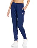 adidas Women's Core 18 Track Pants, Dark Blue/White, Medium