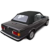 Fits: BMW 3 Series E30 Convertible Soft top 1987-1993 325i, 320i, 318i M3 Black Twill Vinyl