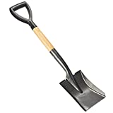 Small Garden Shovel, Kids Beach Shovel ,Shovel for Digging 28-inch with Wood Handle, Kids Snow Shovel,Mini Square Shovel ,Shovels for Gardening with D- Handle Gardening Tools