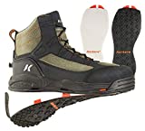 Korkers Greenback Wading Boots - Packed with The Essentials - Includes Interchangeable Felt and Kling-On Soles - Size 10