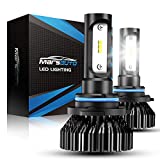 Marsauto 9005 LED Bulbs 8000LM 6000K, 300% Brightness, HB3 LED Bulb Replacement for Halogen, 12 CSP Chips Cool Bright, Pack of 2