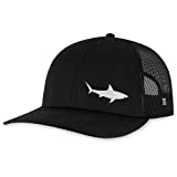 Shark Hat - Shark Trucker Hat Beach Baseball Cap Sun Snapback Golf Hat (Black)