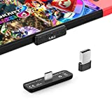 1Mii Bluetooth Adapter for Nintendo Switch & Lite,Wireless Bluetooth 5.0 Audio Transmitter with APTX LL Low Latency Supports Bluetooth Headphone Speakers PS4 PC,Come with USB C to A Converter