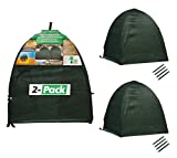 Nuvue Products 22250 Winter Snow and Ice Cover, 22" x 22" x 22", 2 Pack, Green