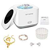 Mini Ultrasonic Cleaner, 180ML 43kHz Portable Professional Ultrasonic Jewelry Cleaner,5 Minutes One Button Cleaner Machine with Basket for Cleaning Jewelry,Silver,Rings,Coin