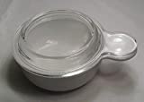 Corning Ware French White 15 Oz. Grab-It Heat N' Eat with Glass Lid