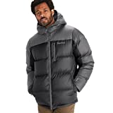 MARMOT Herren Guides Down Hoody Winter Puffer Jacket, Ultra leichte Daunenjacke 700 Fill Power Warme Mit Kapuze Wasserabweisend Winddicht, Slate Grey/Cinder, Large US