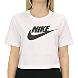 Nike Sportswear Essential omen's Cropped Futura Icon T-Shirt BV6175-100 Size XL White/Black