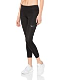 NIKE Women's Fast Crop, Black/Reflective Silver, Medium