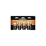Duracell Coppertop C Batteries, 8 Count Pack, C Battery with Long-lasting Power, All-Purpose Alkaline C Battery for Household and Office Devices