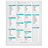 Bright Line Eating Magnetic Grocery List  Fridge Grocery List Magnetic Sheet for Quick & Easy BLE Healthy Living Meal Planning - Grocery Shopping List Pad for Fridge w/52 Tear Off Pages (7.25 x 9)