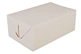 Southern Champion Tray 2718 Paperboard White Snack Carry-Out Box, Fast Top, 7" Length x 4-1/2" Width x 2-3/4" Height (Case of 500)