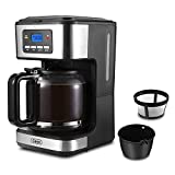 Gevi Coffee Maker, 12-Cup Programmable Drip Coffee Machine with Reusable Filter, Keep-Warm Function and Auto Shut-off