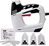 KeLDE Electric Staple/Nail Gun Kit, 120V Corded Power Stapler Set, Includes 900pc T50 Staples and 300pc 15mm Brad Nails