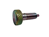 LRSP Series Steel Lock-Out Type Hand Retractable Spring Plunger with Knurled Handle, Without Patch, 1/4"-20 Thread Size, 0.500" Thread Length