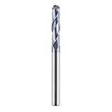 SpeTool 14411 Ball Nose Carbide End Mill CNC Cutter Router Bits Double Flutes Spiral Milling Tool 1/4 inch Shank with 3 inch Over Length