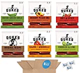 Duke’s Shorty Smoked Sausages Ultimate Variety Snack Peak Gift Box – Original, Chorizo and Lime, Hatch Green Chile, Hot and Spicy, Cajun Andouille, Hickory Peach BBQ
