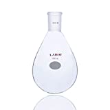 Laboy Glass Recovery Flask Rotary Evaporator Flask Heavy Wall 500mL with 24/40 Joint Distillation Apparatus Organic Chemistry Lab Glassware