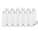 MoYo Natural Labs 8 oz Travel Bottles Turret Spout Empty Travel Containers Liquid Bottle with BPA Free PET Plastic Squeezable Toiletry/Cosmetic Bottles (Pack of 12, Clear)